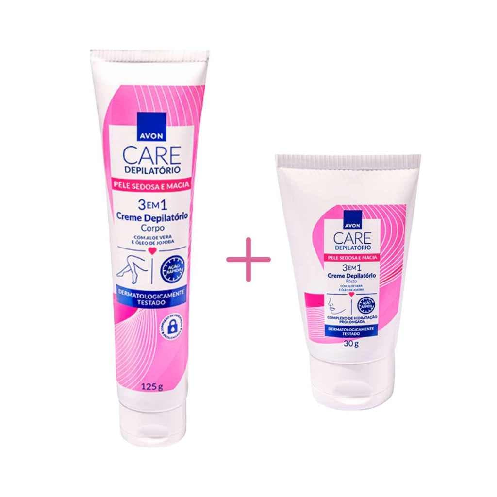 Creme Depilatório Avon Rosto e Corpo Hidratante Depilação sem Dor