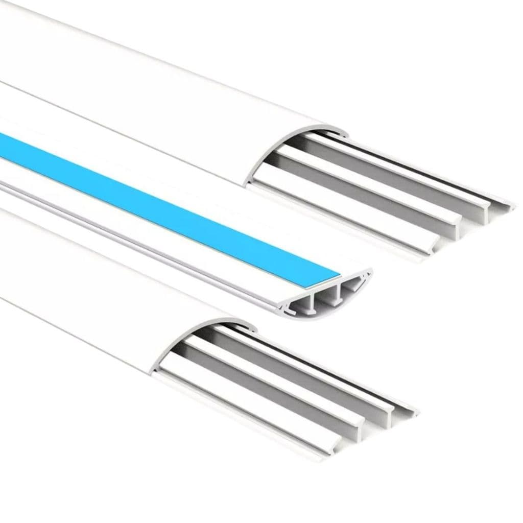 Canaleta Para Piso Resistente Com Fita Adesiva Dupla Face 52x14x1000m