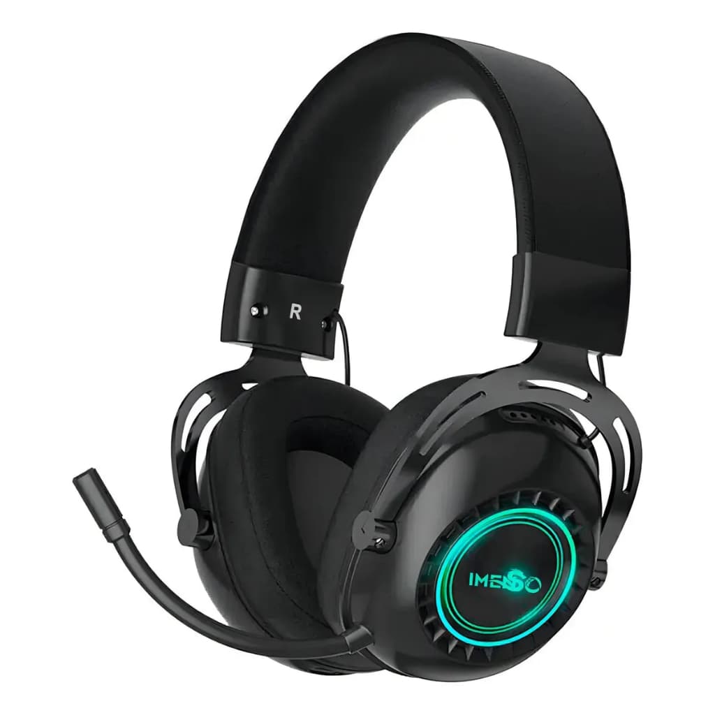 Headset Gamer Imenso Ims-891 Cancelamento De Ruido Cor Preto Preto