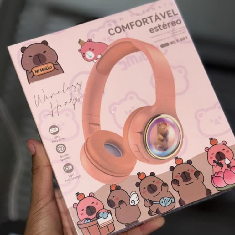 Fone de Ouvido Infantil Ursinhos - Perfeito para Crianças