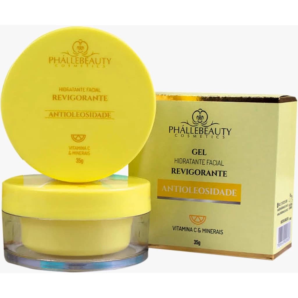 Gel Creme Hidratante Facial Regenerador Noturno Antioleosidade – Phallebeauty | 35g