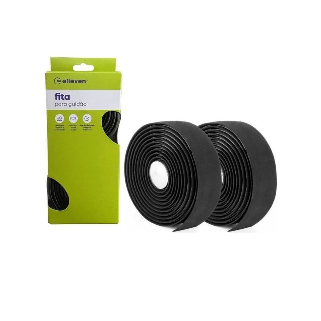 Fita Para Guidão Bicicleta Elleven Bike Speed Preta Road Em Eva