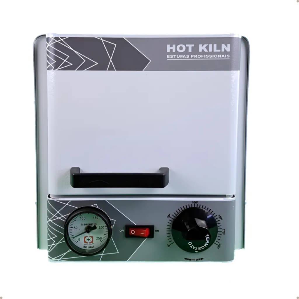 Estufa Esterilizadora Alicate Hot Kiln 3L Bivolt Manicure Anvisa Capacidade Para 24 Alicates