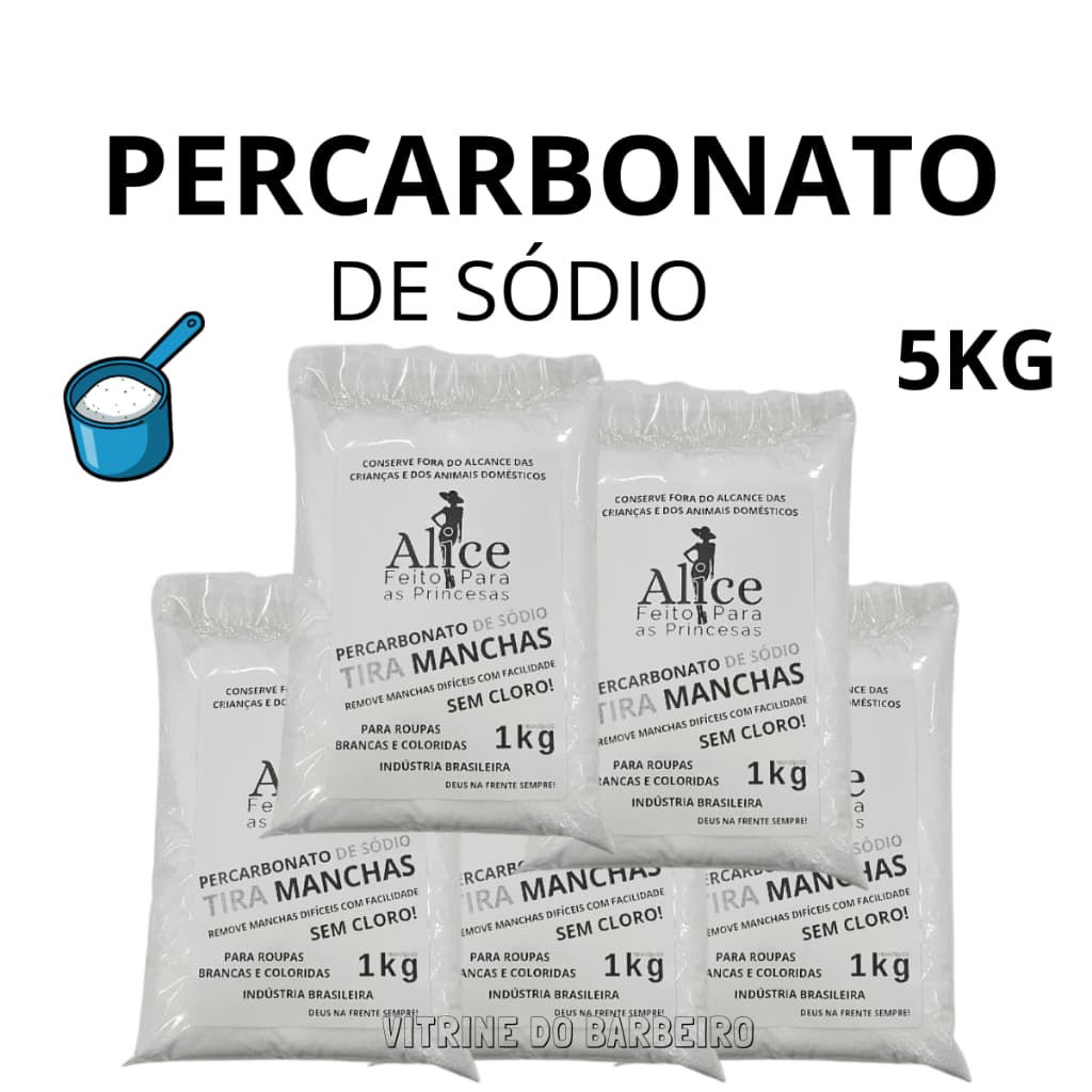 Percarbonato De Sódio Tira Manchas 5kg Para Limpeza Pesada!!