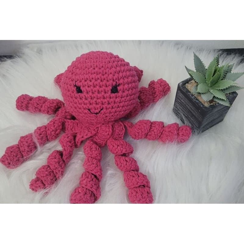 Polvo em Crochê para Bebê 🐙