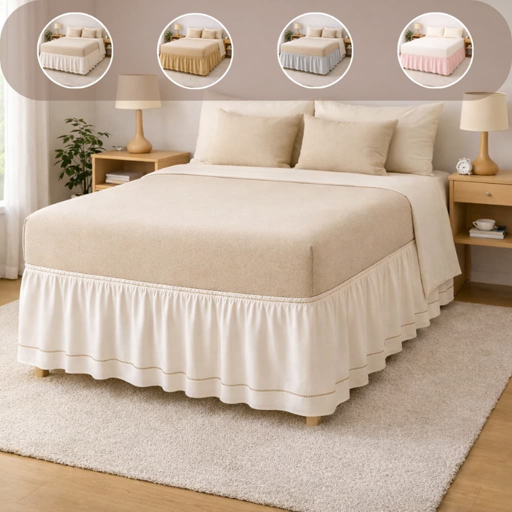 Saia Box Algodão Solteiro Casal Queen King Size Faixa Gringa Ajustável Ponto Palito Toque Macio