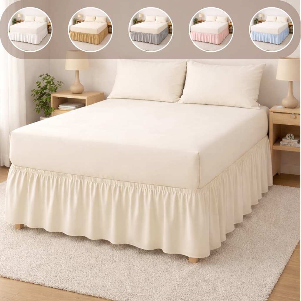 Saia Box Solteiro Casal Queen King Size Faixa Gringa Ajustável 400 Fios Toque Macio Micropercal