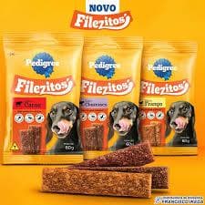 Petisco Pedigree para Cães Filezitos com 10 unidade de 60g - Escolha o Sabor: