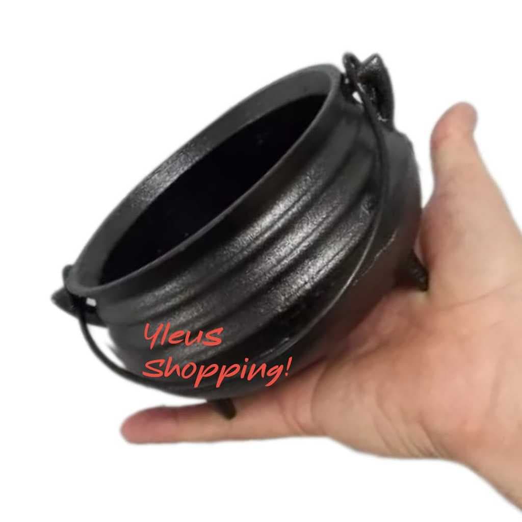 Panela Tripé Caldeirãozinho de 3 Pezinhos de Ferro 600ml  ENVIO RÁPIDO  TRIPÉ Ferro Servir Porções ou Caldos INDIVIDUAL