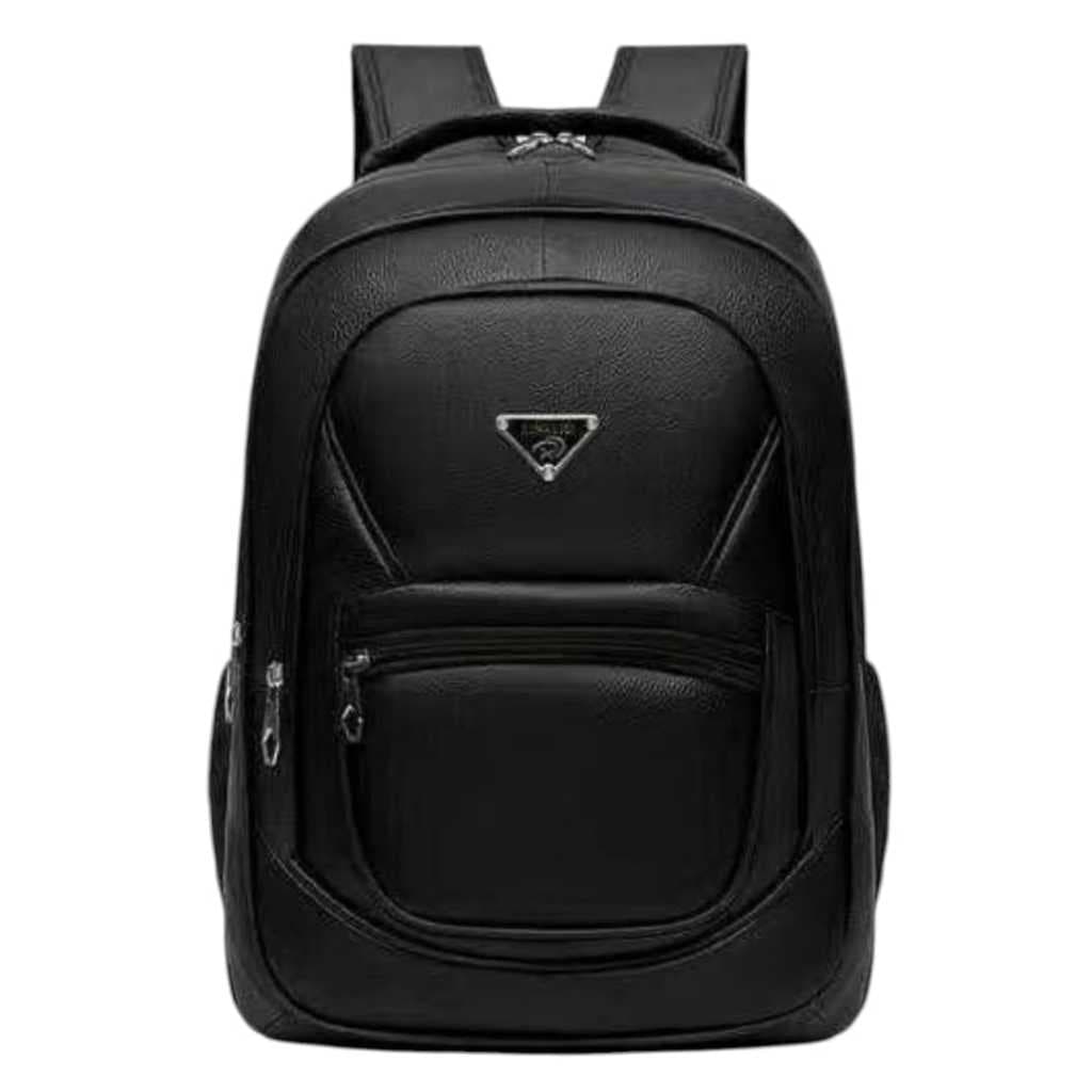 Mochila Unissex Impermeável Couro Sintético - Durabilidade e Conforto com Entrada USB