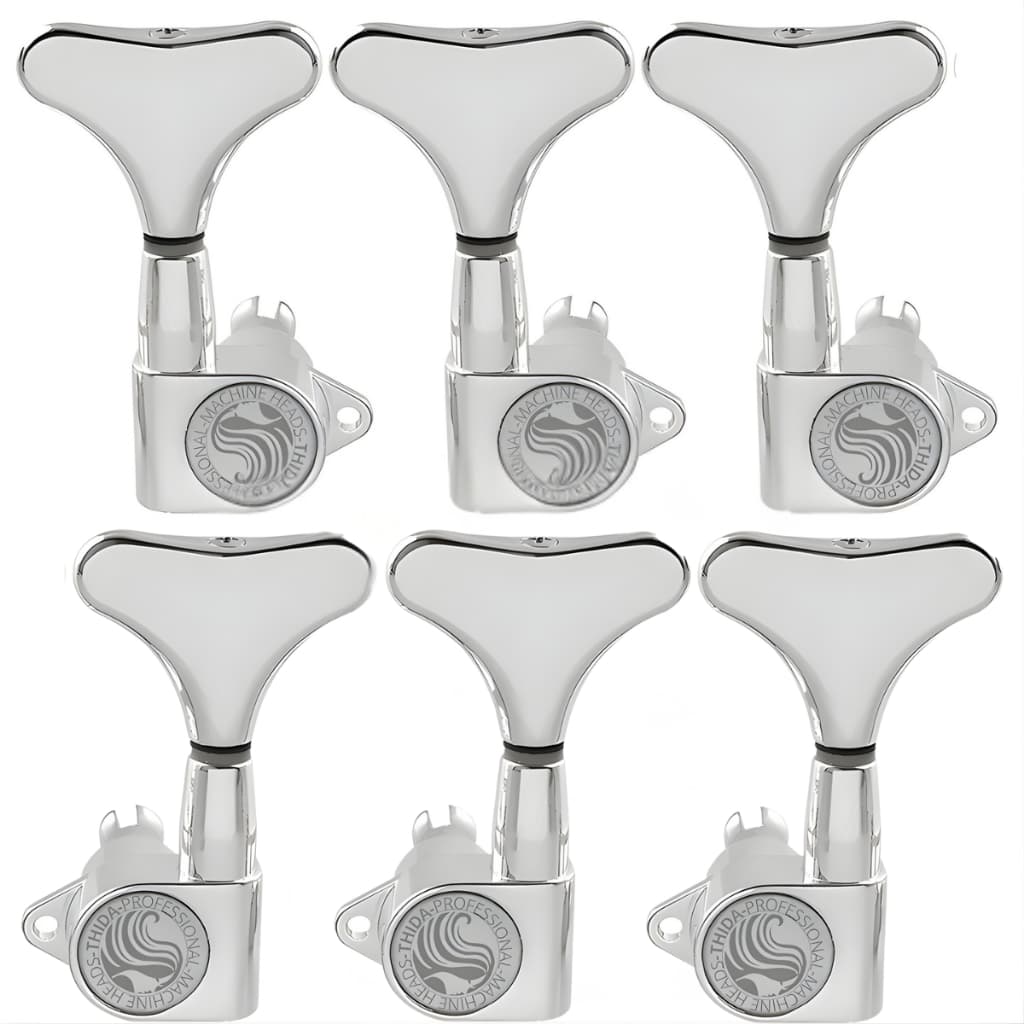 Tarraxas Blindadas Thida Pro Bass Line Para Contra Baixo 6 Cordas 3 + 3