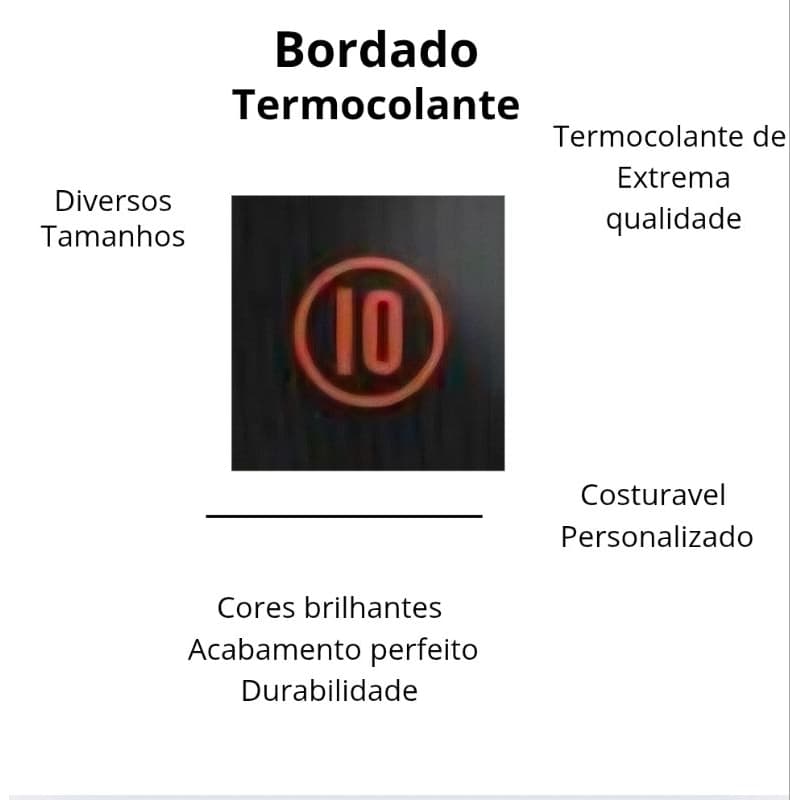 Pacth Bordado NUMEROS DO PEITO Padrão Camisa Corinthians LARANJA Termocolante Futebol