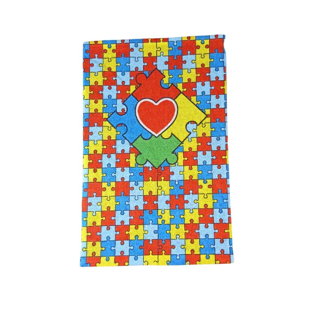 Toalha de Mão Toalhinha de Rosto Estampada Autismo Autista Unidade