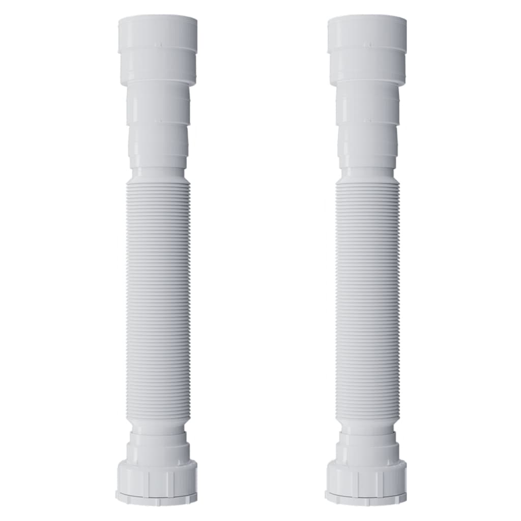 Sifão Tubo Extensivo Universal Simples Pia e Lavatório 70cm Blukit Branco C/2 Unidades