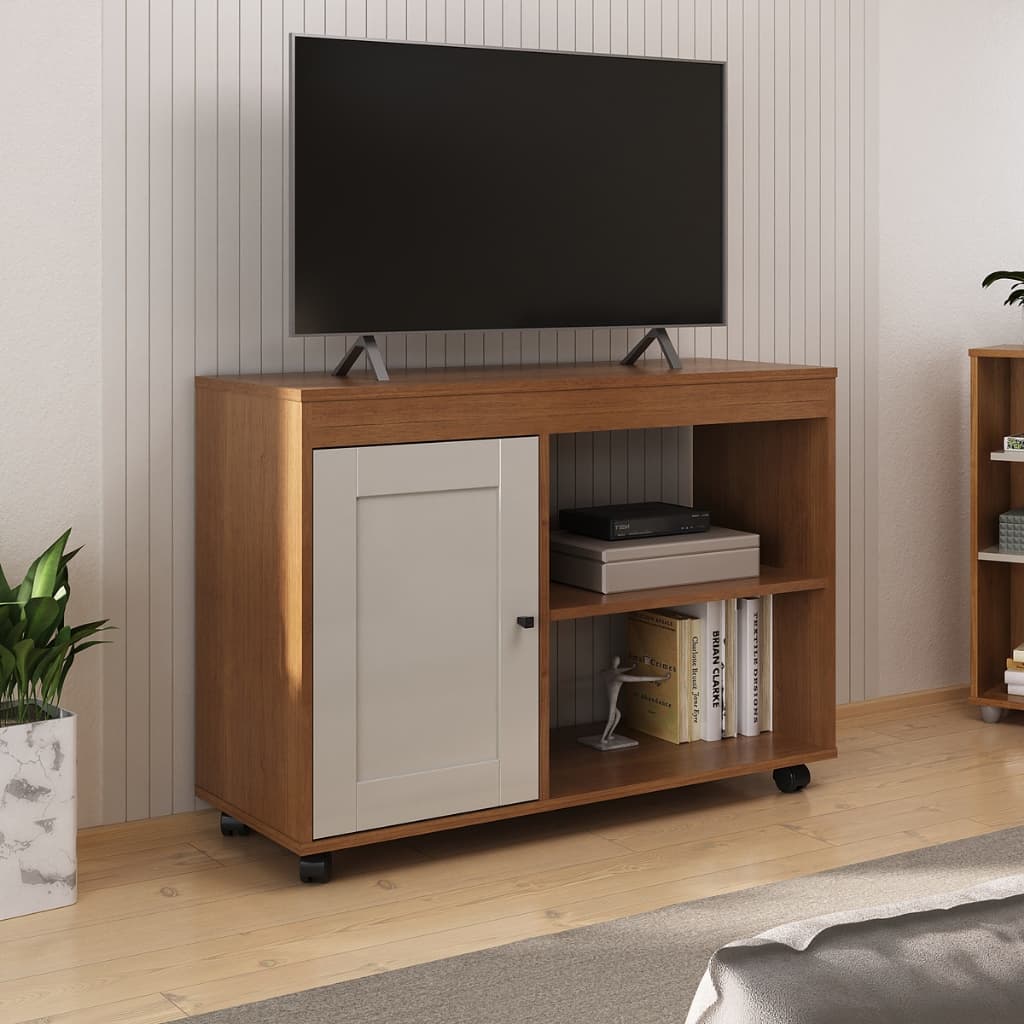 Rack Para Tv Até 42 Polegadas Sampa Artely Com Rodinha