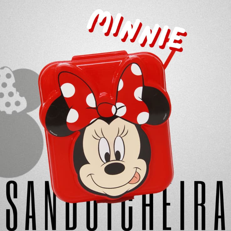 Sanduicheira Minnie 3D - formato super diferenciado - qualidade Plasútil