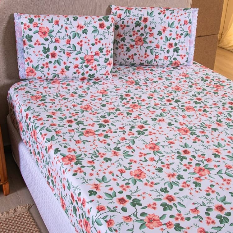 JG DE CAMA CASAL 3 PÇS HYPERCAL 400 FIOS COM ELÁSTICO