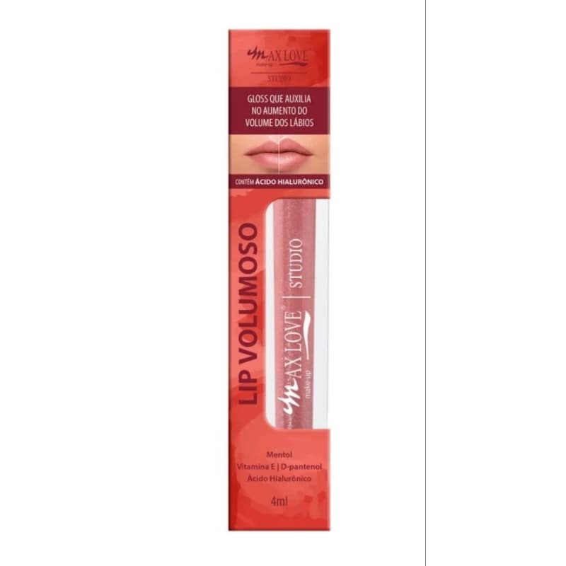 Gloss Lip Volumoso Max Love com Ácido Hialurônico – Efeito Lábios Volumosos