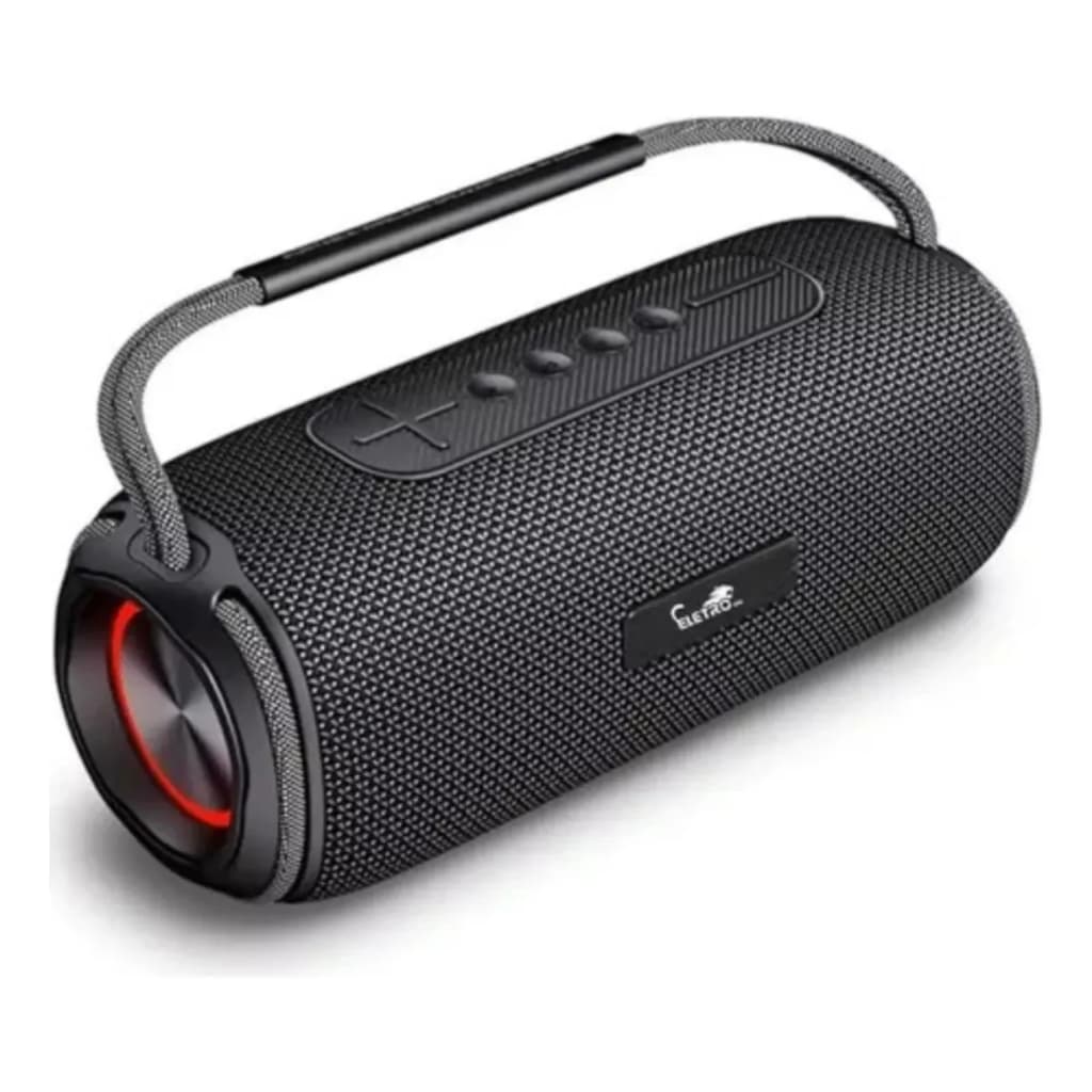 Caixa Caixinha De Som Bluetooth 100w Graves Potente Bass Boost Alta Potencia Cor Preto Portatil