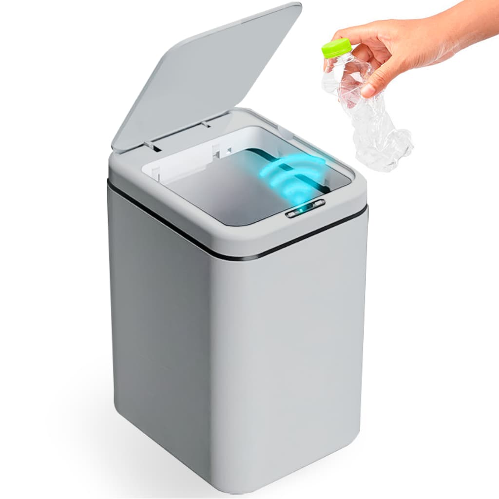 Lixeira Inteligente Com Sensor Automático Banheiro Cozinha a Pilha Estocasa 16L