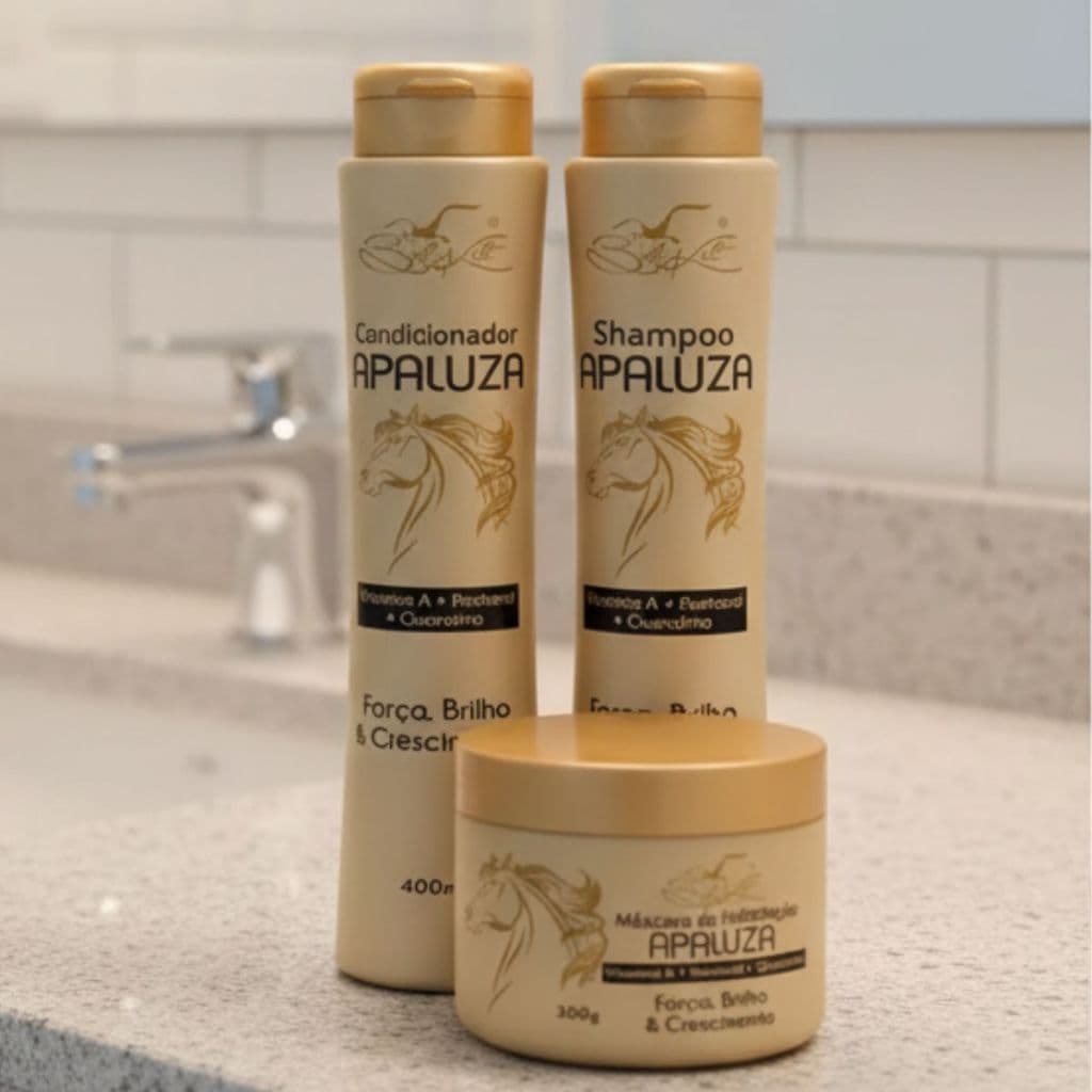 KIT Apaluza BELKIT 3 Itens: Shampoo + Condic. + Máscara. !