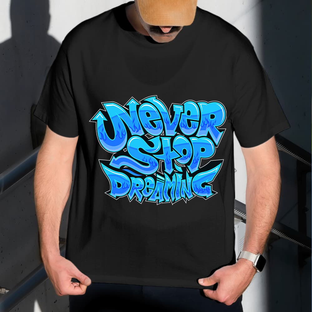 Camiseta Dry Fit Masculina Estampada Nunca Pare de Sonhar P ao GG Leve Respirável Academia Treino