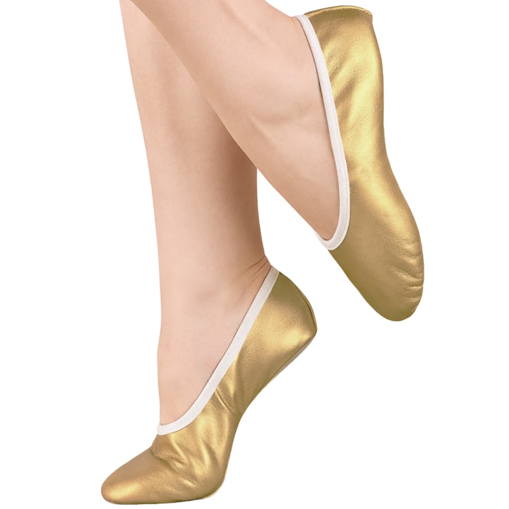 Sapatilha de Ballet Simples Carnaval Fantasia Jazz Diversão Festa Par Prateado Dourado