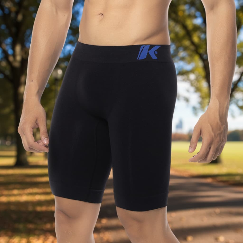 Bermuda térmica masculina keeper futebol corrida academia esportiva short calção costura microfibra