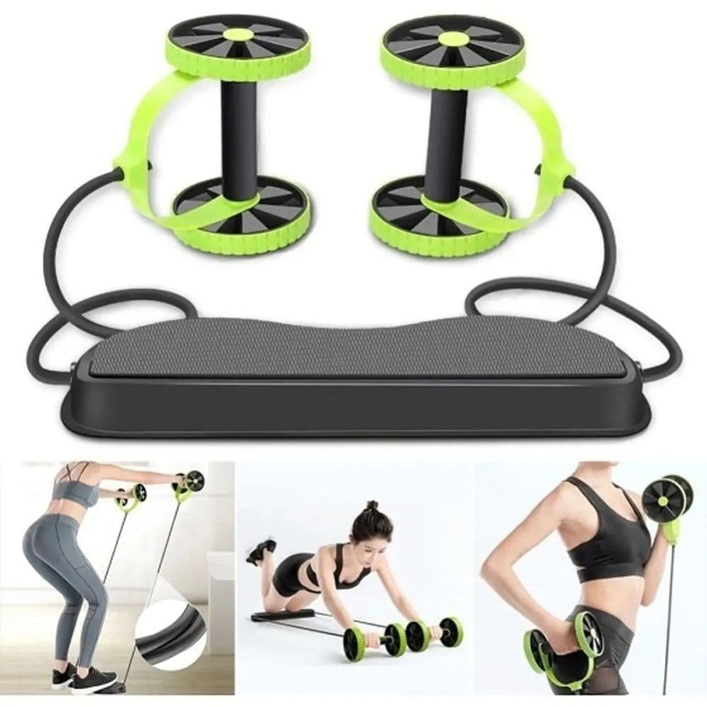 Aparelho Ginástica Portátil Exercício Fitness Elástico Abdominal Braço Perna Treino Casa