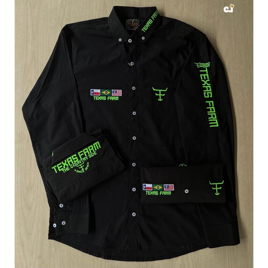 Camisa Camisão  Masculino Country Texas farm Rodeio