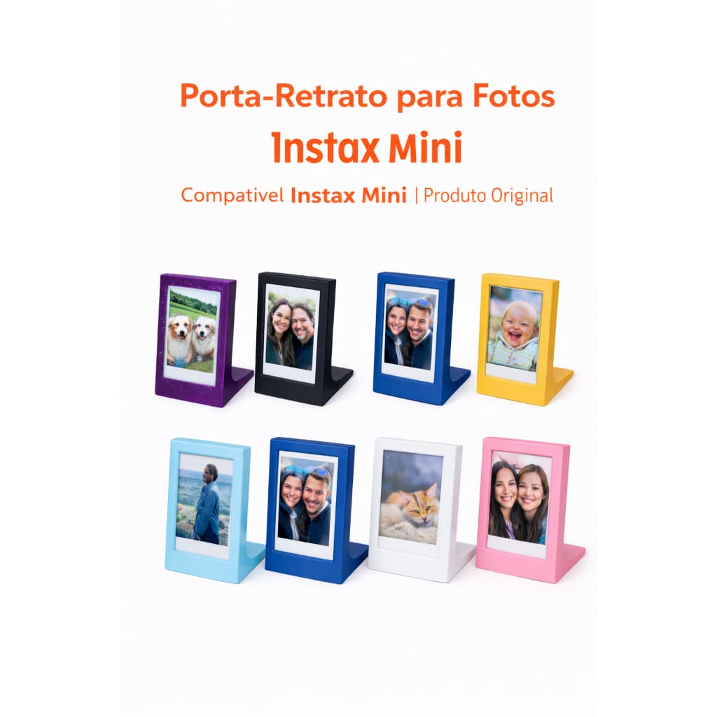 Porta Retrato Instax Mini para Fotos Instantâneas - Fujifilm - Várias Cores - Produto Original