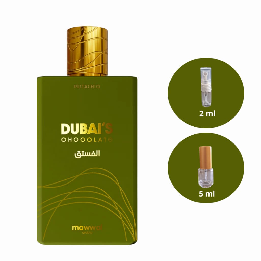 Perfume Árabe Unissex Dubai´s Chocolate Pistachio Mawwal EDP