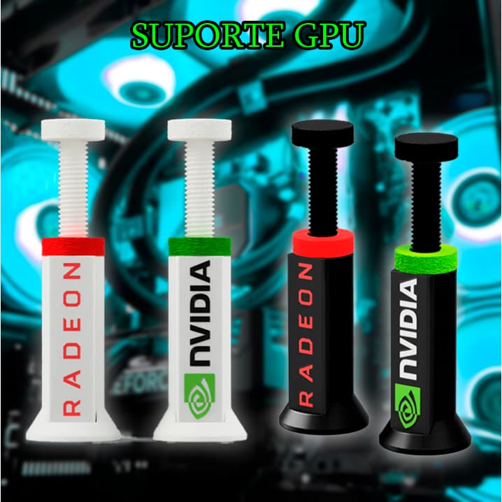 Suporte para Placa de Video GPU Altura Ajustavél Universal Nvidia, Raedon, Geforce RTX