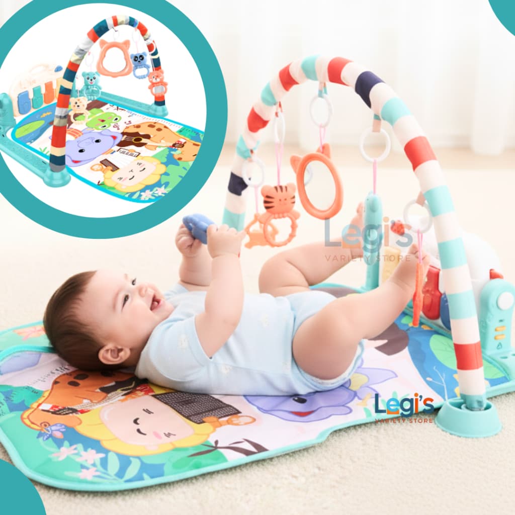 Tapete Infantil Ginásio Atividades com Piano para Bebê – Brinquedo Interativo Educacional