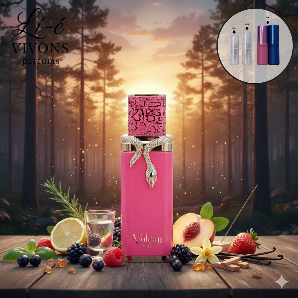 Perfume árabe feminino Vulcan Baie - Marca: French Avenue - Floral Frutado Intenso - Original
