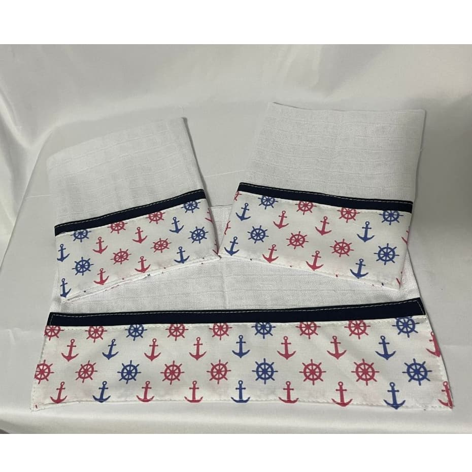 Kit 3 Fralda de Boca bebê pano de boca marinheiro  babete infantil 100%algodão macia delicada