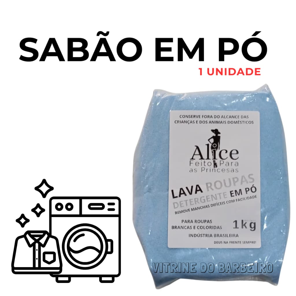 Lava Roupas Sabão Em Pó Multiação 1 Kg Perfuma e Limpa Roupas