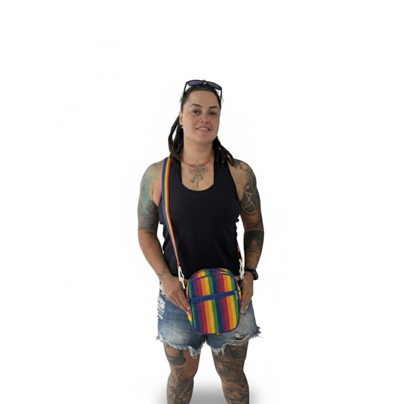 Bolsa Pride LGBTQIAPN+ Bag Shoulder Shoulderbag Bolsinha Ateliê Karla Angelina
