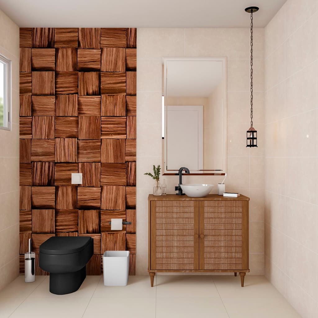 Papel de Parede Adesivo Vinílico Amadeirado – Autocolante para Quarto, Sala e Cozinha