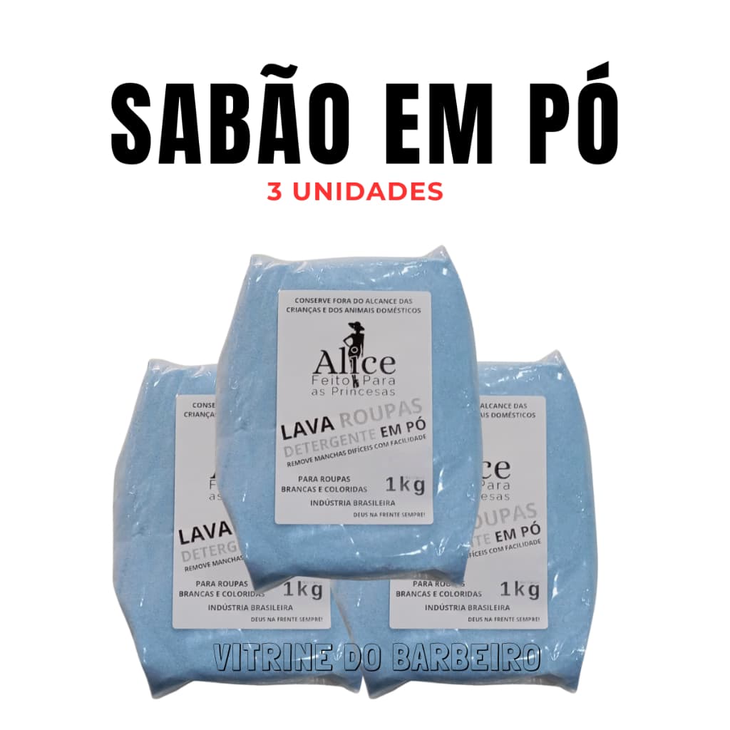 Sabão Em Pó Lavagem Perfeita Para Roupas Brancas e Coloridas 3Kg
