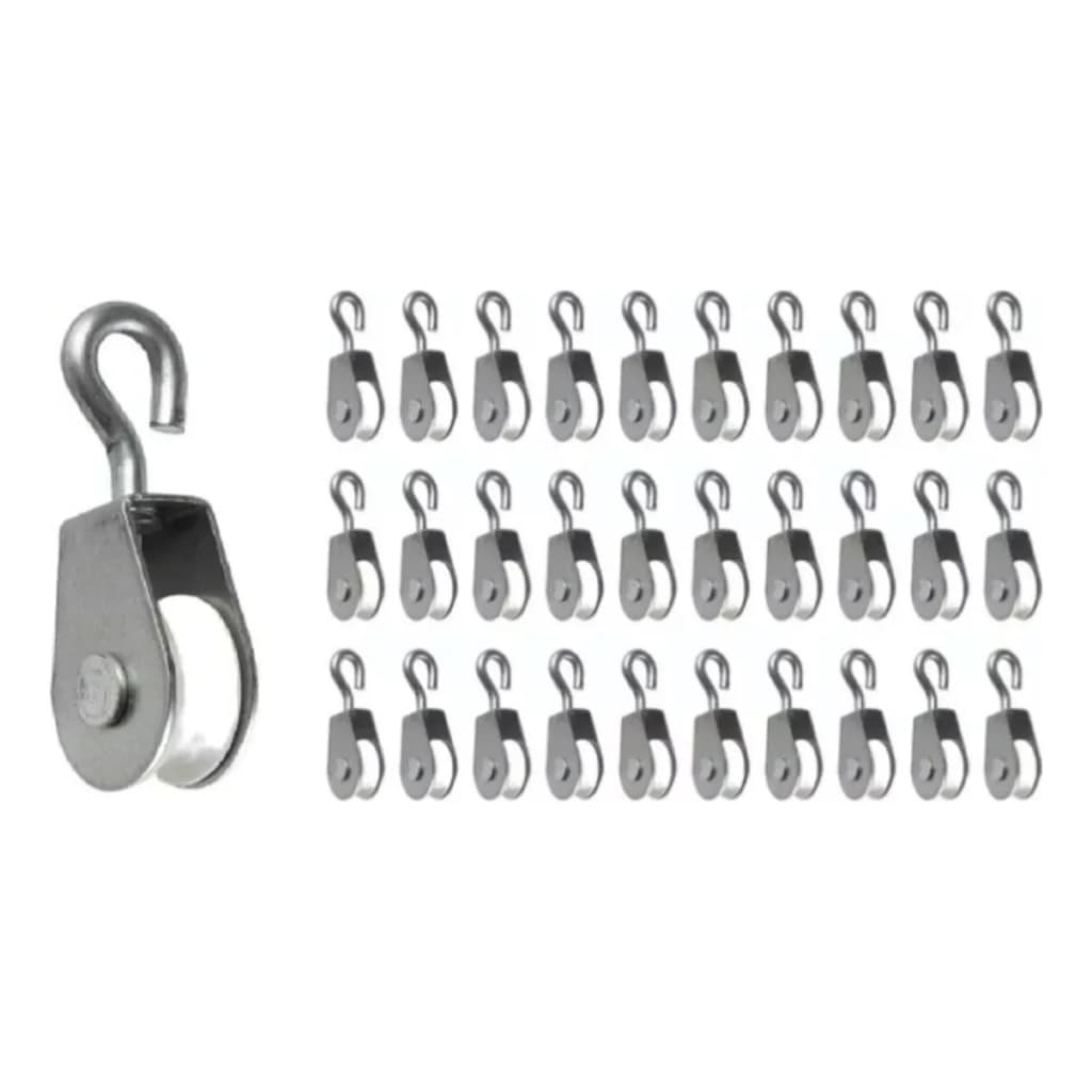 Roldana Suspensão Comedouro Granja Aviário 22mm Nylon 50 Und