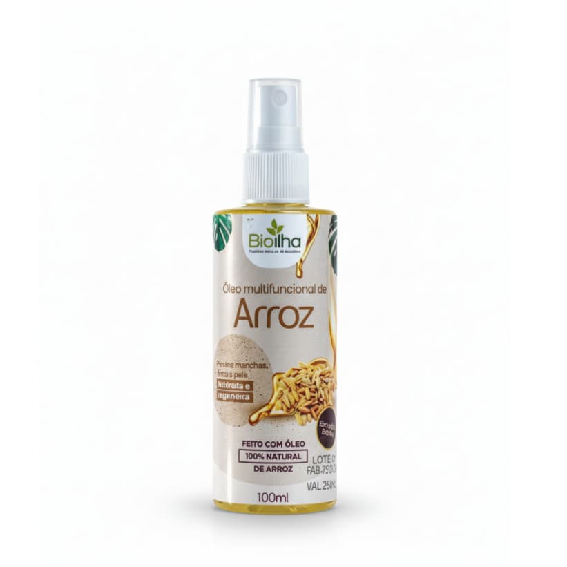Óleo Multifuncional de Arroz 100ml - Corpo e Cabelo