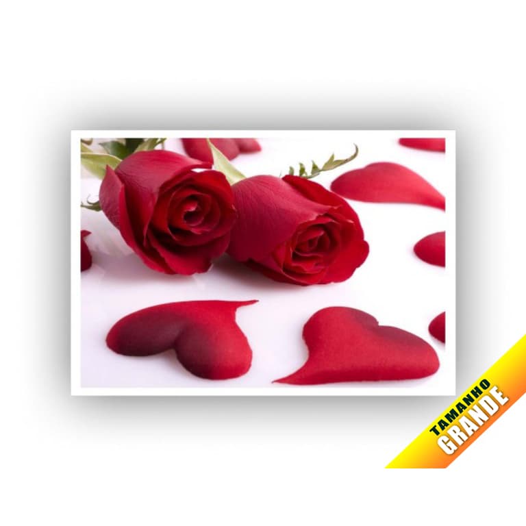 Papel Arroz Flores Rosas Vermelhas para Bolo Grande 30x40cm de 7kg personalizado