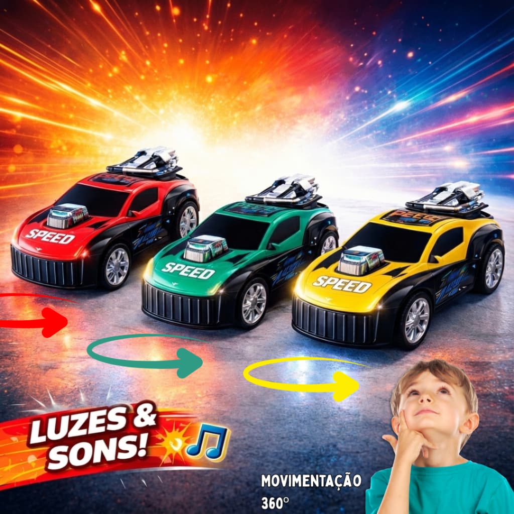 Carrinho de Corrida Movimentação Automática Race Drift Brinquedo Infantil Escolha o Seu