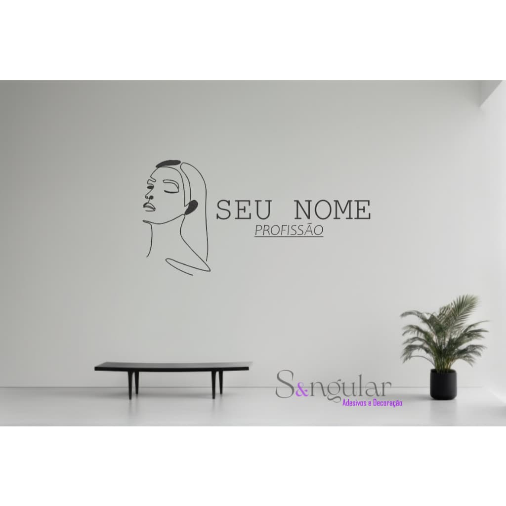 Adesivo De Parede Decorativo Salão de Beleza, Estética, Esteticista