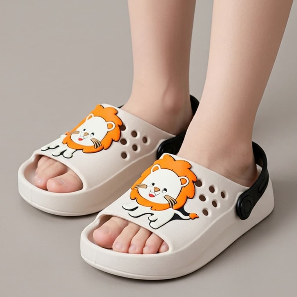 sandália infantil menino papete Antiderrapante chinelo slide Escolar Calce facil Confortável Animais
