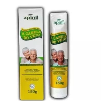Pomada Massageadora Canela do Véio Apinil 150g – Conforto, Relaxamento e Bem-Estar