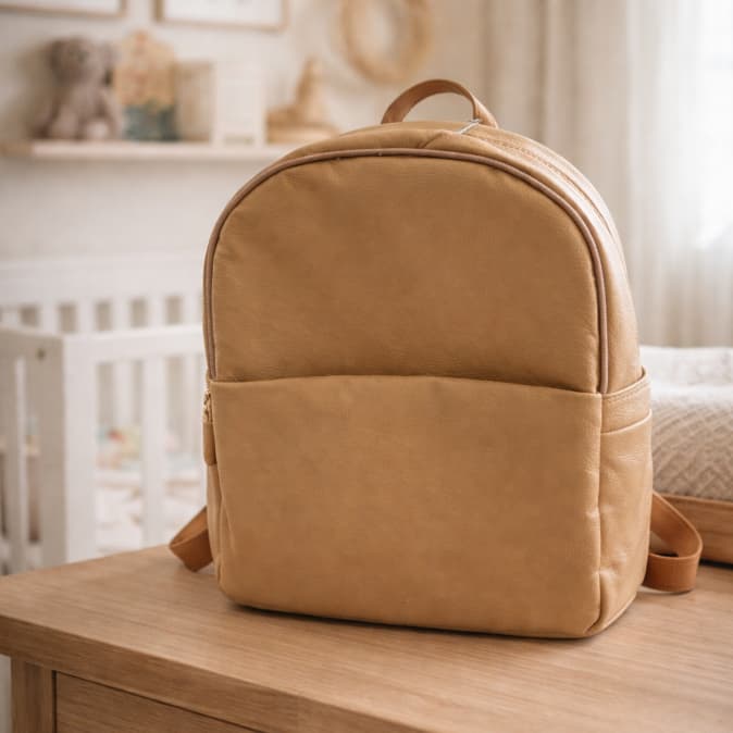 Mochila Maternidade Bege Areia