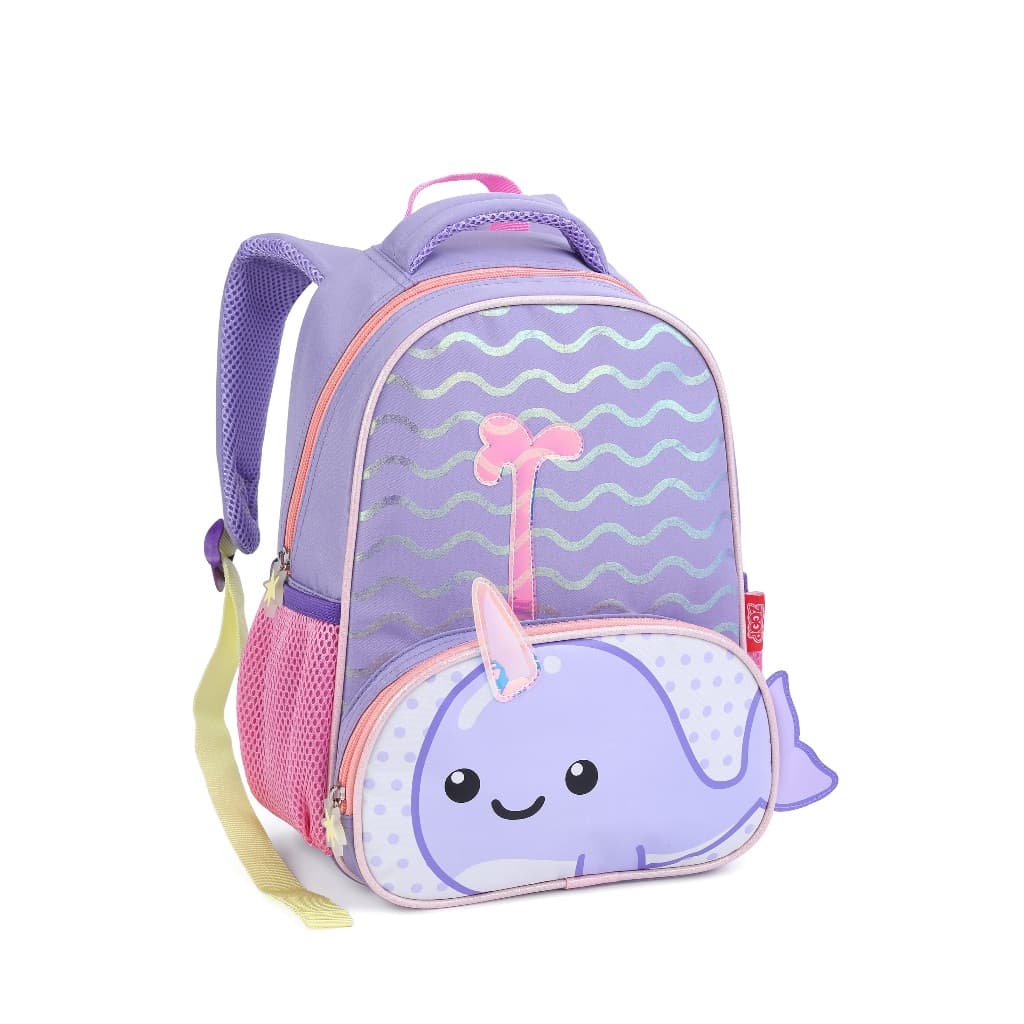 Mochila infaitl ZOOP  Creche Escola Menina/meninos Lindas Bichinhos tubarão pinguim sereia baleia