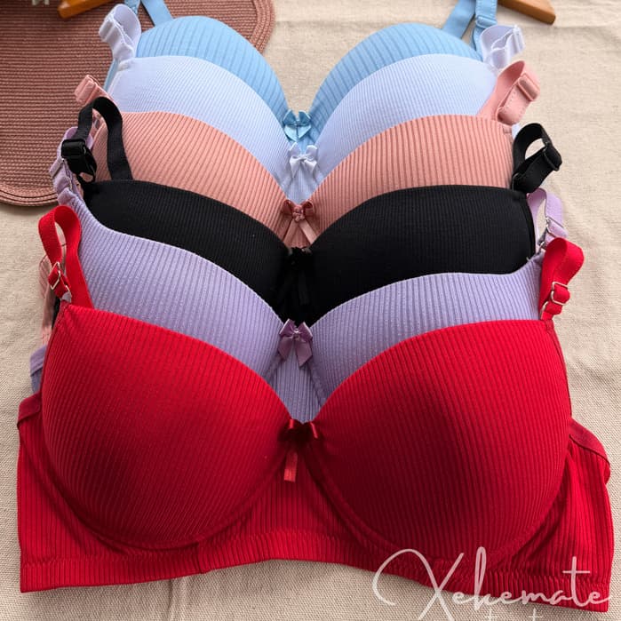 Kit 5, 3, 2 Sutias Plus Size Bojo Canelado Reforçado Alças Largas Conforto Sustentação Moda Feminina